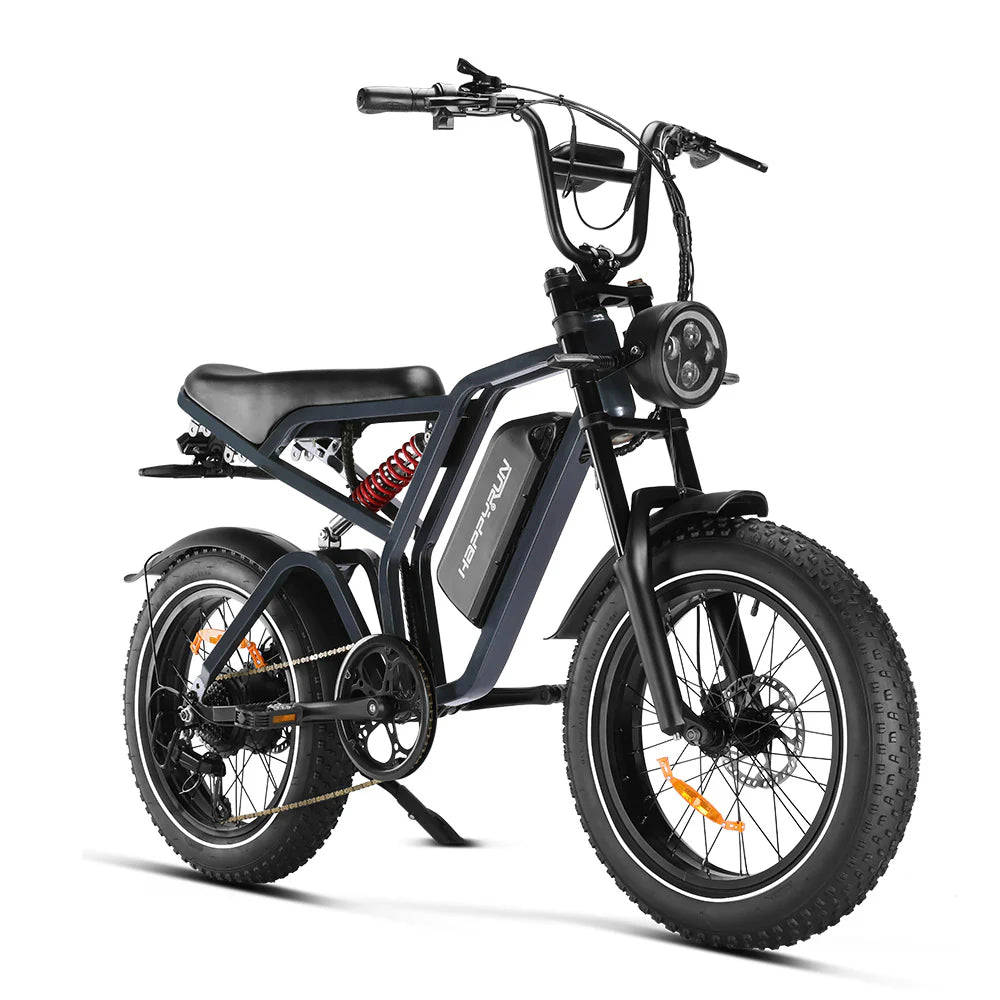 motorroller mit pedalen HappyRun Tank G60 Pro Electric Bike – Power Pedal Center